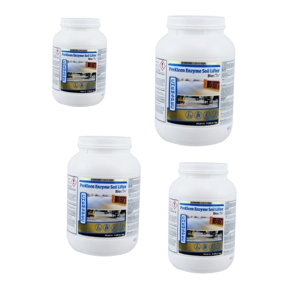Chemspec Prekleen Enzyme Soil Lifter - Jar chemical Case 4 x 6 lbs