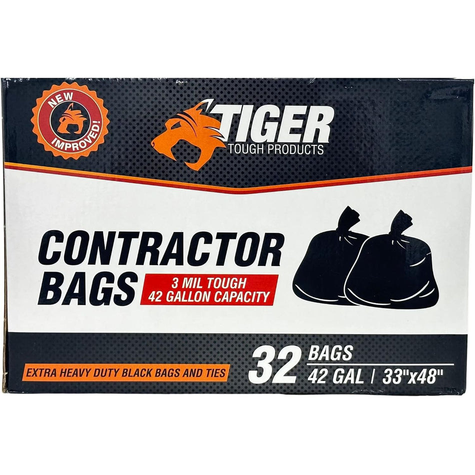 42 Gal Contractor Bag. Durable Solutions for Heavy-Duty Jobs (32 Ct.) Misc