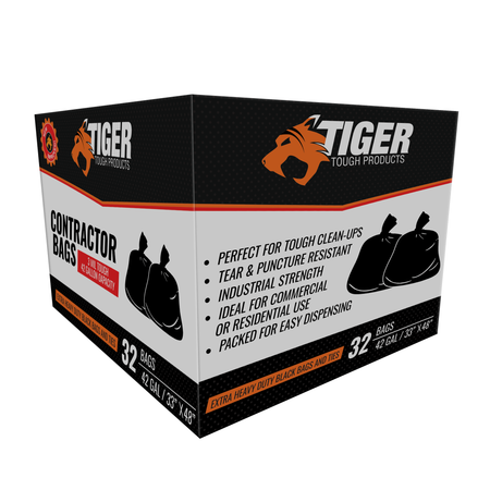 42 Gal Contractor Bag. Durable Solutions for Heavy-Duty Jobs (32 Ct.) Misc