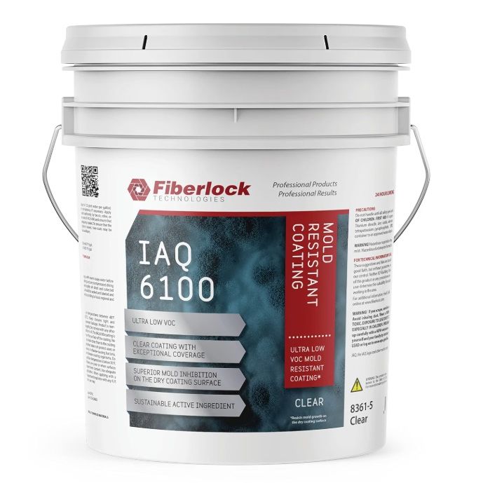 Fiberlock IAQ 6100, Mold Resistant Coating, Clear (5 gal) Misc