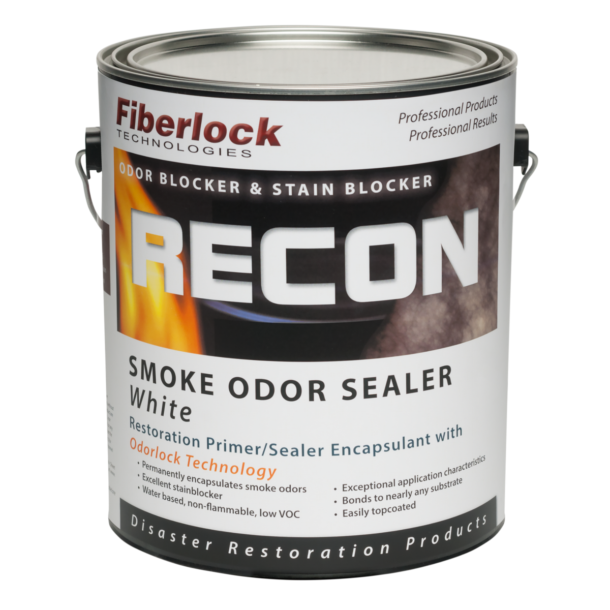 Fiberlock RECON Smoke Odor Sealer, White Misc 1 gal,4 gal,5 gal