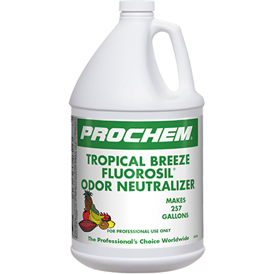 Prochem Fluorosil Odor Neutralizer, Tropical Breeze 1 gal,Case 4 x 1 gal