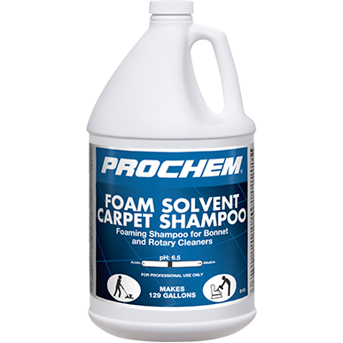 Prochem Foam Solvent Shampoo 1 gal,Case 4 x 1 gal