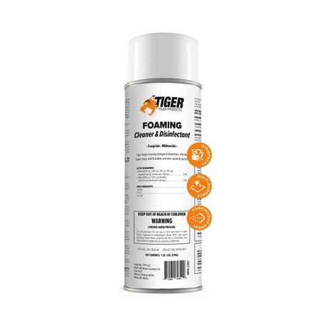 Tiger Tough Foaming & Cleaner Disinfectant Spray 19oz - Case of 12 Chemical