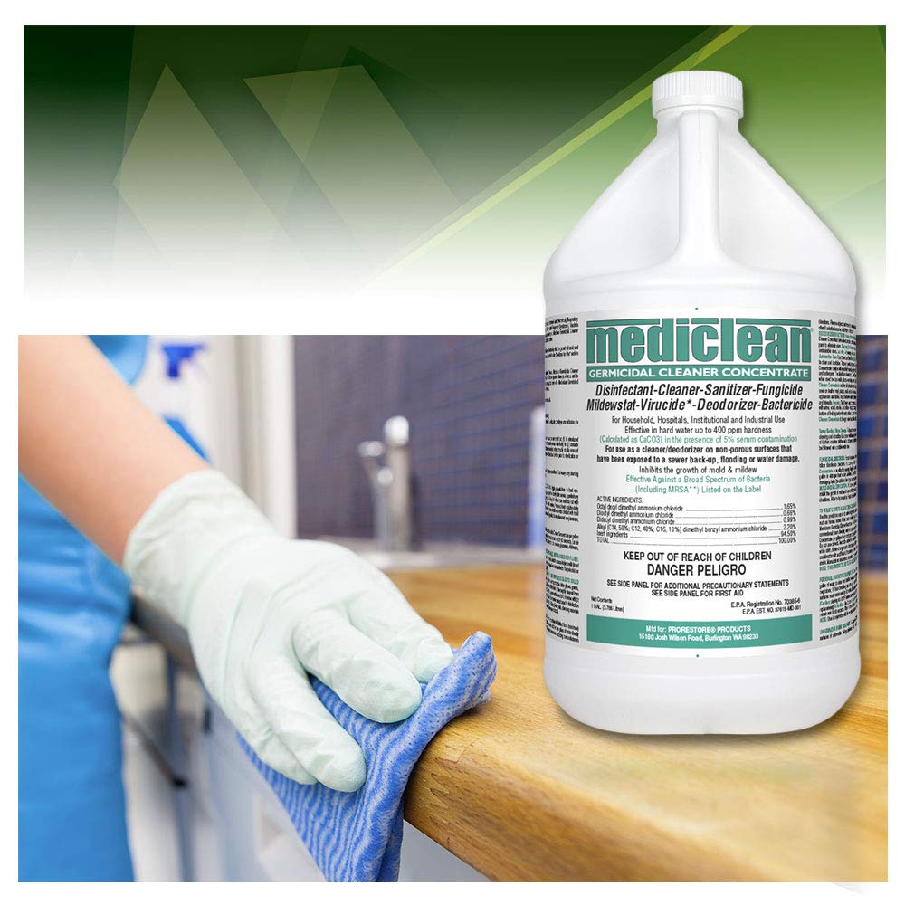 Mediclean Germicidal Cleaner Concentrate Lemon Scent (4 - 1 Gallons) Misc