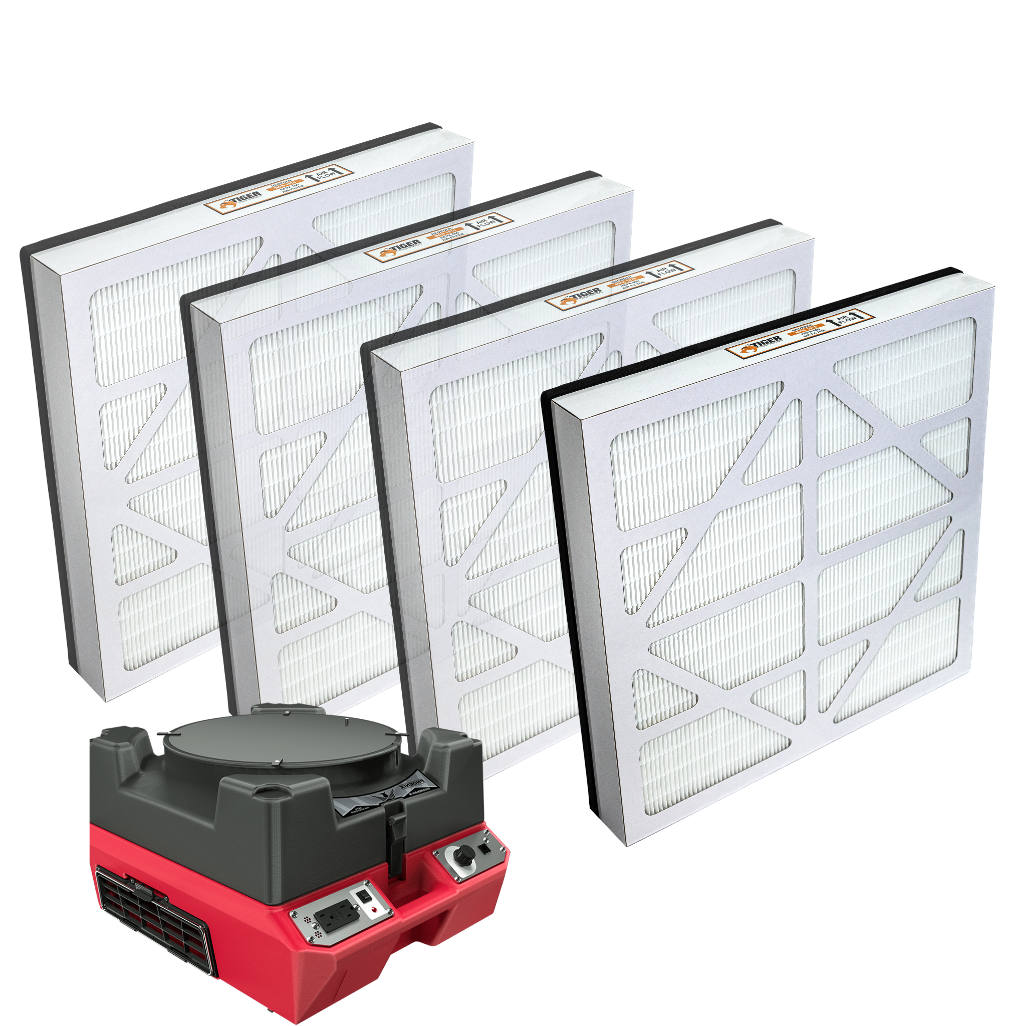 HEPA 500 Filter 18x 18x 2.5 in. For Phoenix Guardian R50 Air Scrubber Misc 4 Pack