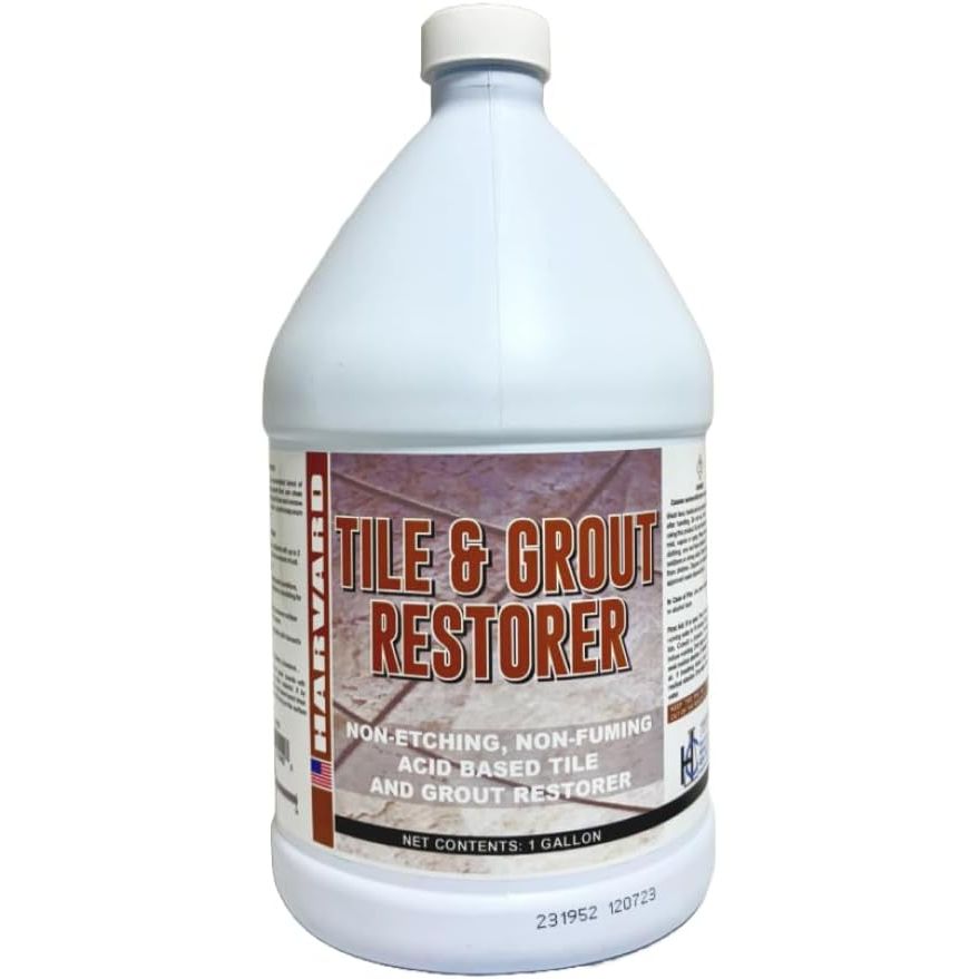 Harvard Tile & Grout Restore, Acid Based - 1 Gallon Chemical