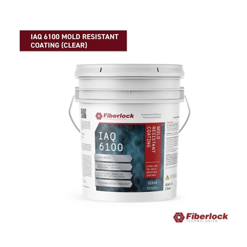 Fiberlock IAQ 6100, Mold Resistant Coating, Clear (5 gal) Misc