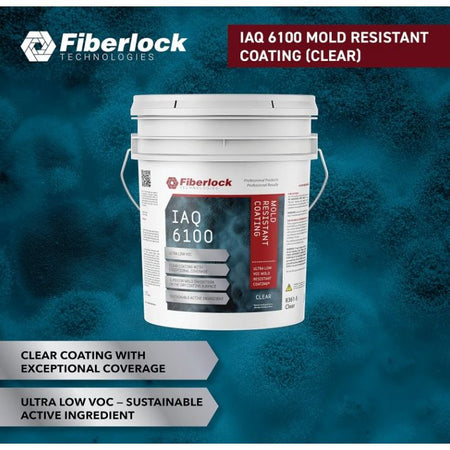 Fiberlock IAQ 6100, Mold Resistant Coating, Clear (5 gal) Misc