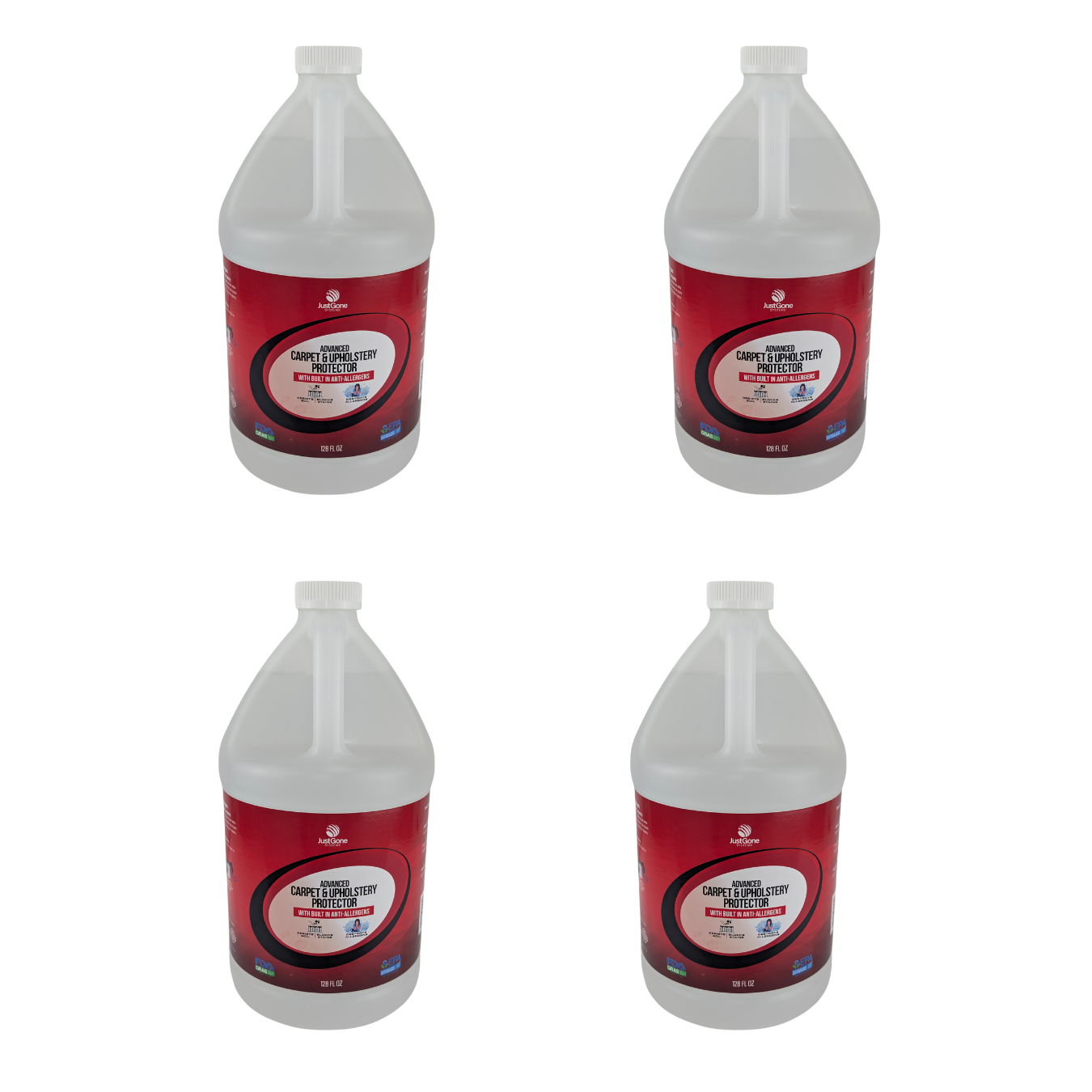 Advanced Carpet & Upholstery Protector with Anti-Allergens chemical 4 x1 Gallon