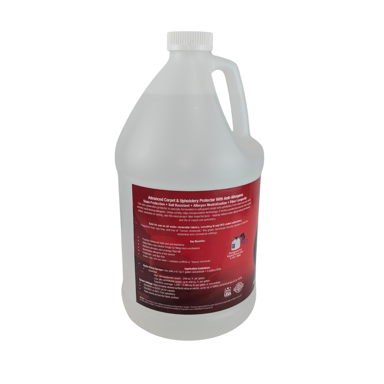 Advanced Carpet & Upholstery Protector with Anti-Allergens chemical 1 Gallon,4 x1 Gallon
