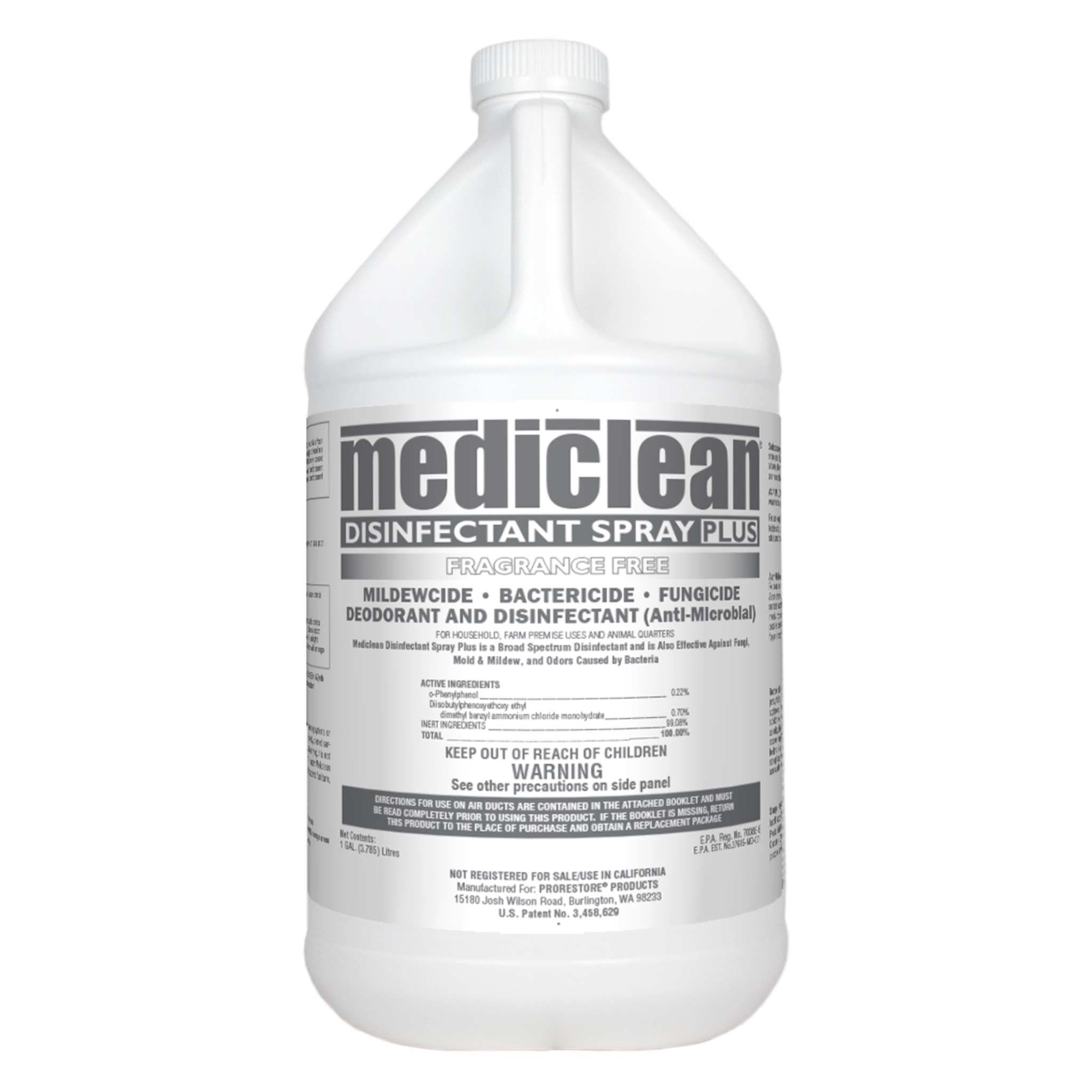 Mediclean, Disinfectant Spray Plus Microban, Frag Free (1 gal) Misc 1 gal,4 gal