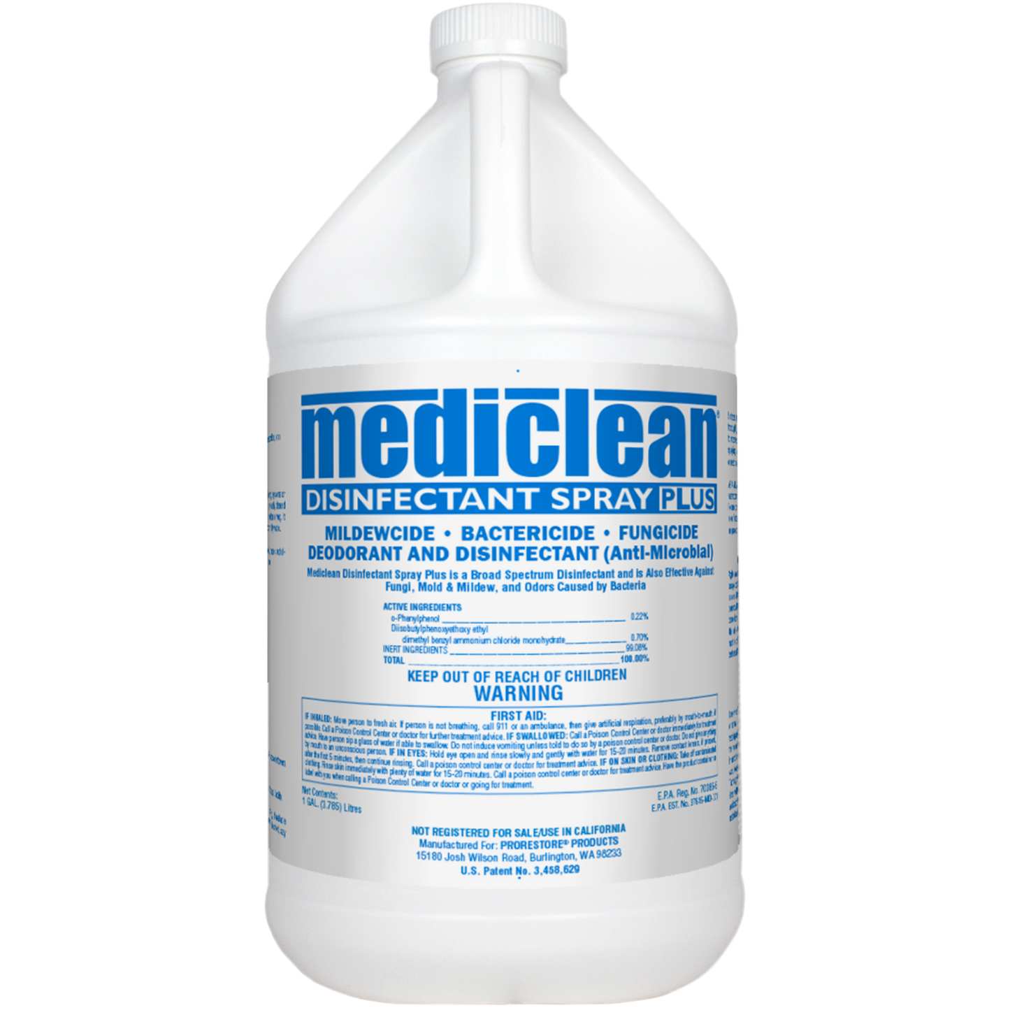 MediClean® Disinfectant Spray Plus Misc 4 gal,1 gal