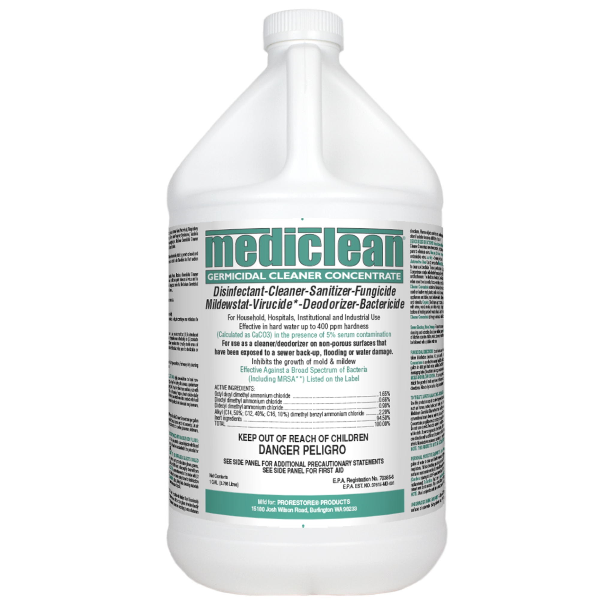 Lean Concentrate Mediclean, Germicidal Cleaner Concentrate (1 Gallon) – Payless Janitorial