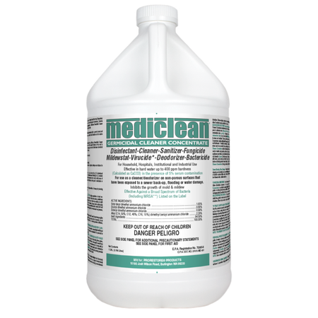 Mediclean, Germicidal Cleaner Concentrate Microban,  Lemon (1 gal) Misc 1 gal,4 gal