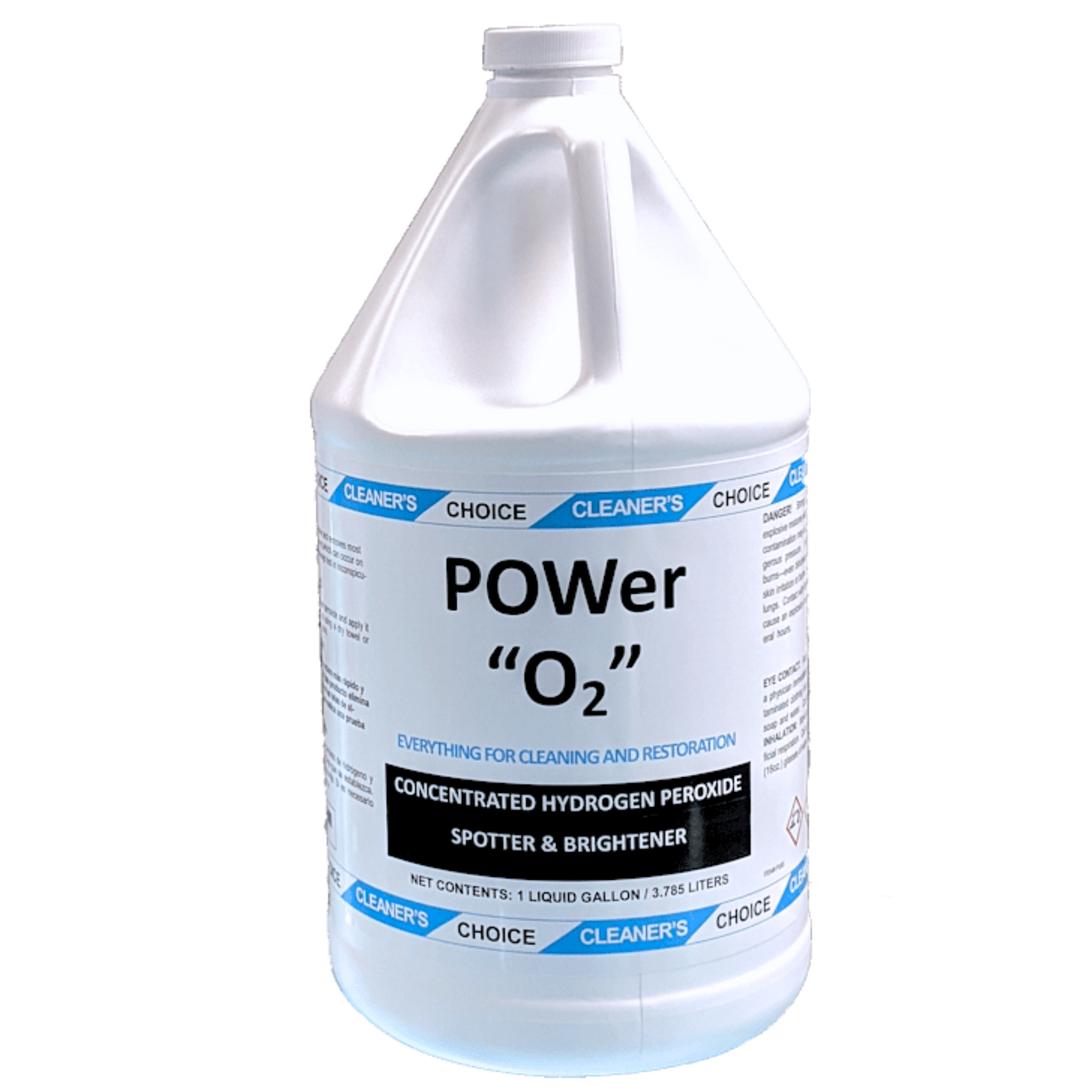 POWer O2, 19.5% Hydrogen Peroxide Brightener and Stain Remover (1 gal)