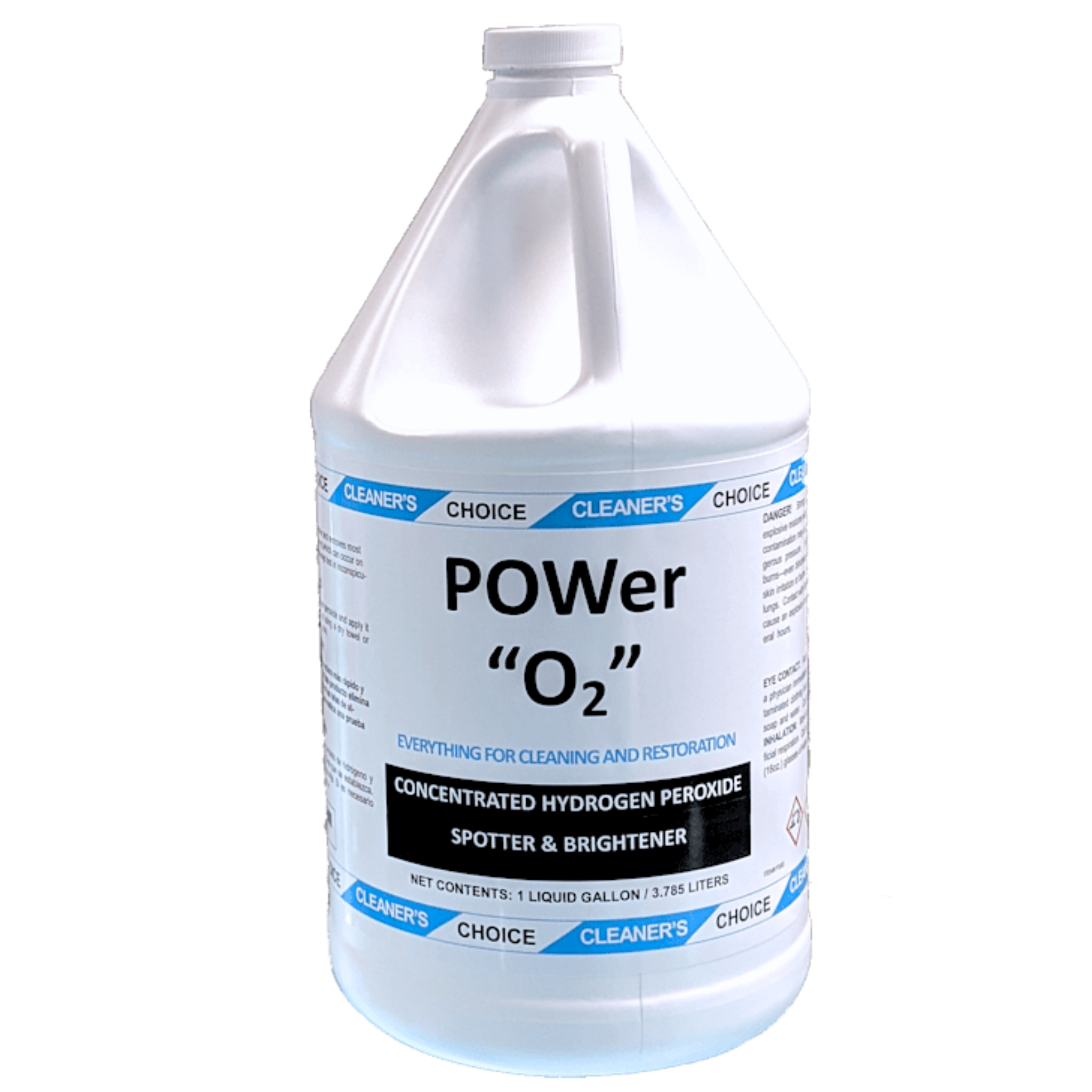 POWer O2, 19.5% Hydrogen Peroxide Brightener and Stain Remover (1 gal)