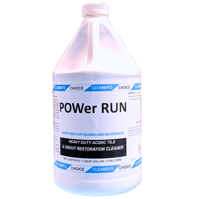 POWer RUN – Heavy Duty Acidic Cleaner for Ceramic Tile and Grout (1 gal)