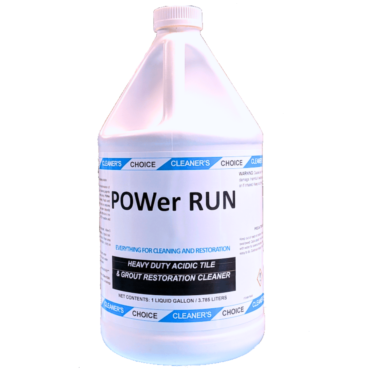 POWer RUN – Heavy Duty Acidic Cleaner for Ceramic Tile and Grout (1 gal)