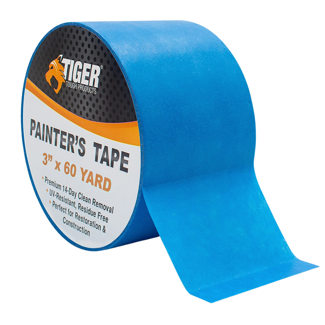 Painter's Tape 3 in. x 60 yards Premium Quality, No Paint Bleed Through 4 Pack,16 Pack