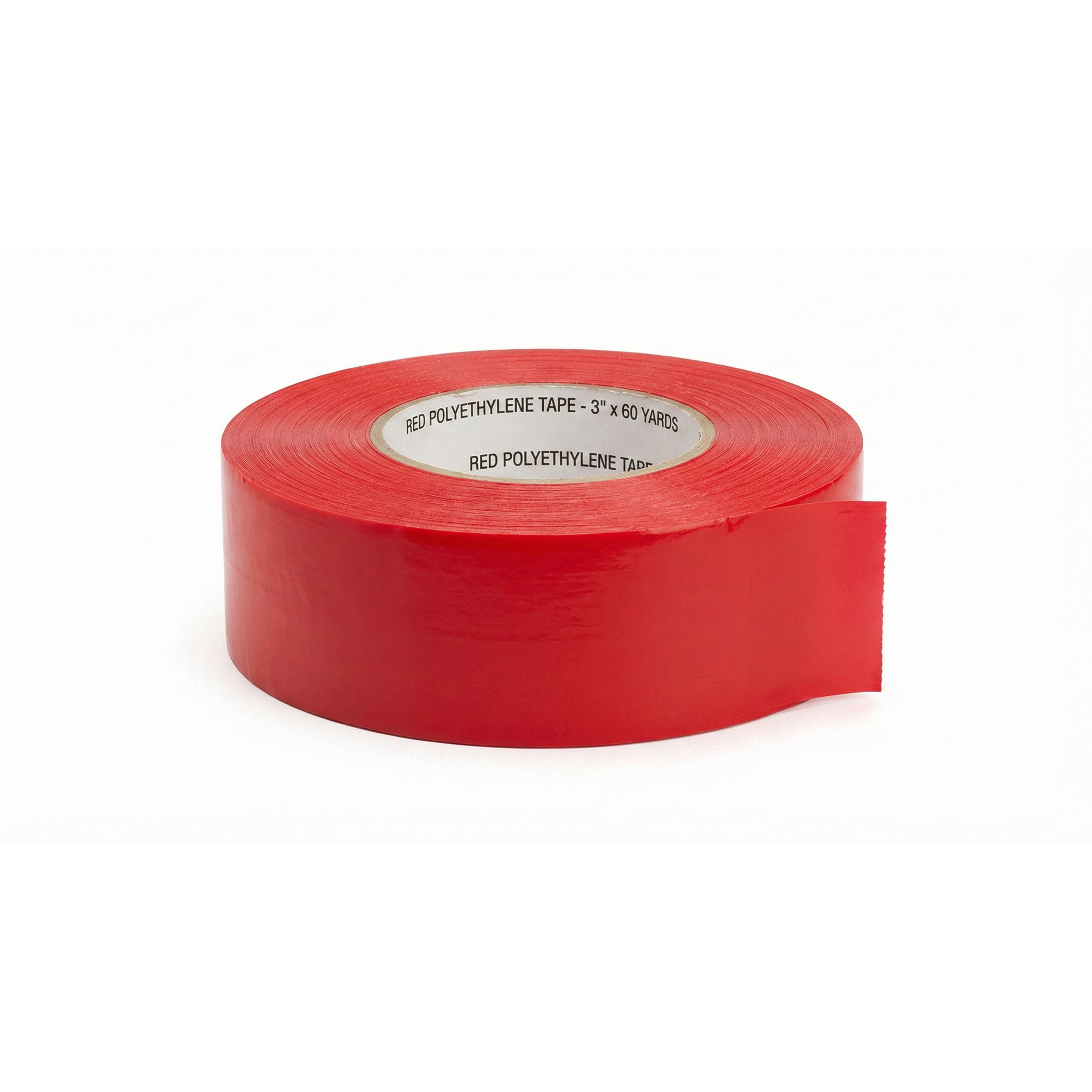 Red Polyethylene Tape - 3" x 60 Yards Tape
