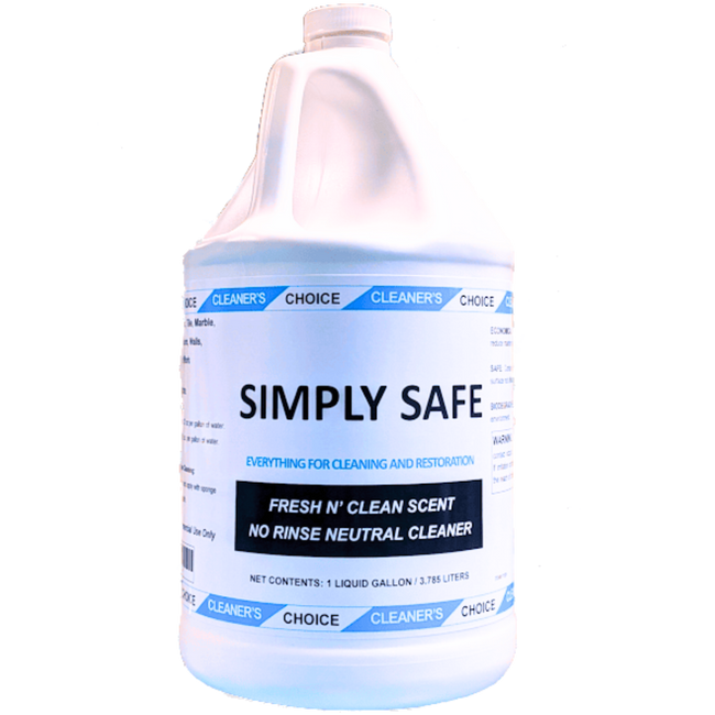 SIMPLY SAFE Economical No Rinse Neutral Cleaner (1 gal)