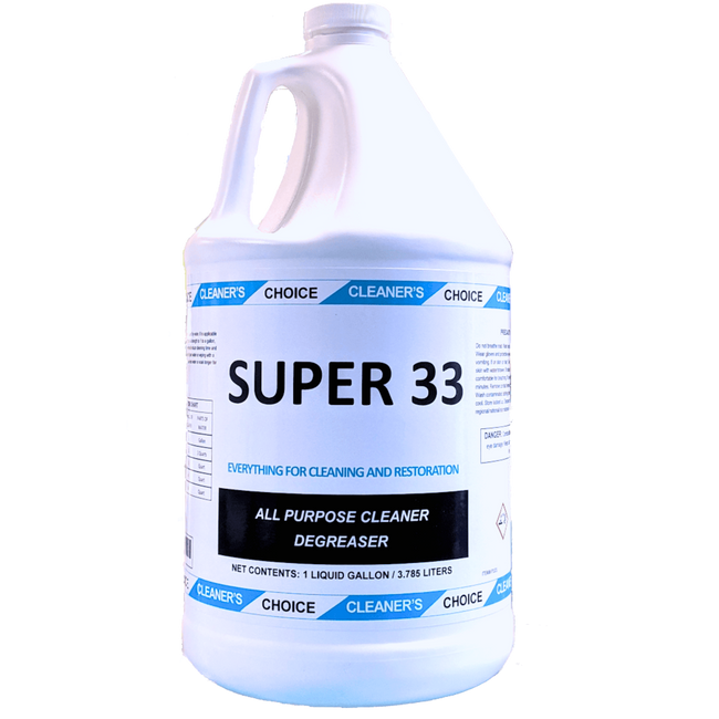 SUPER 33, All-Purpose Cleaner & Degreaser, Fast-Acting and Biodegradable (1 gal)