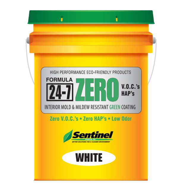 Sentinel 24-7 Zero Mold & Mildew Resistant Coating White, 5 Gallons chemical