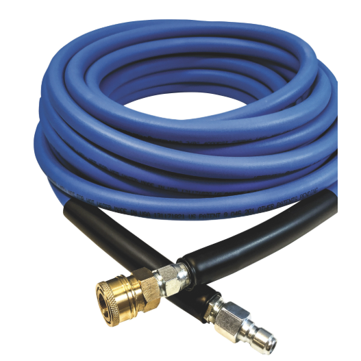 1/4" x 50' Blue Carpet Cleaning Solution Hose supplies