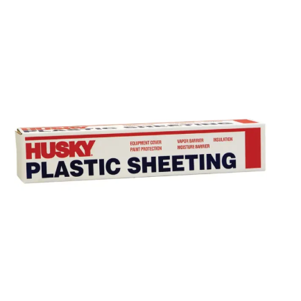 Husky Plastic Sheeting - .7 mil, 12' x 400 supplies