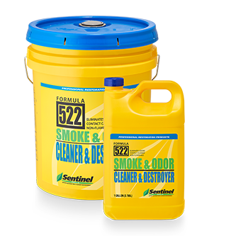 Sentinel 522 Smoke & Odor Cleaner Destroyer 5 GAL Pail Chemical