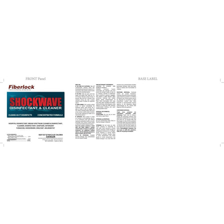 Fiberlock ShockWave Concentrated Disinfectant & Sanitizer Misc 1 gal,4 gal