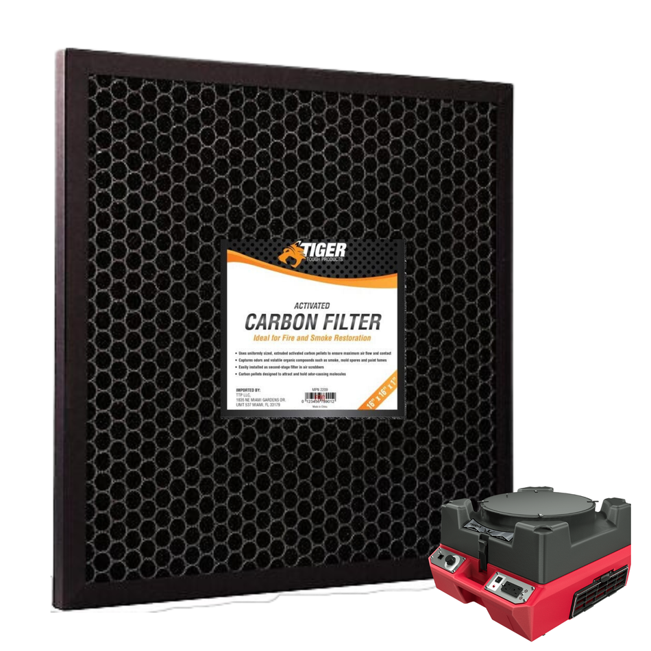 Activated Carbon Filter 18x18x1 in. Air Scrubbers Filter Ideal for Fire Restoration Misc Unit,4 Pack