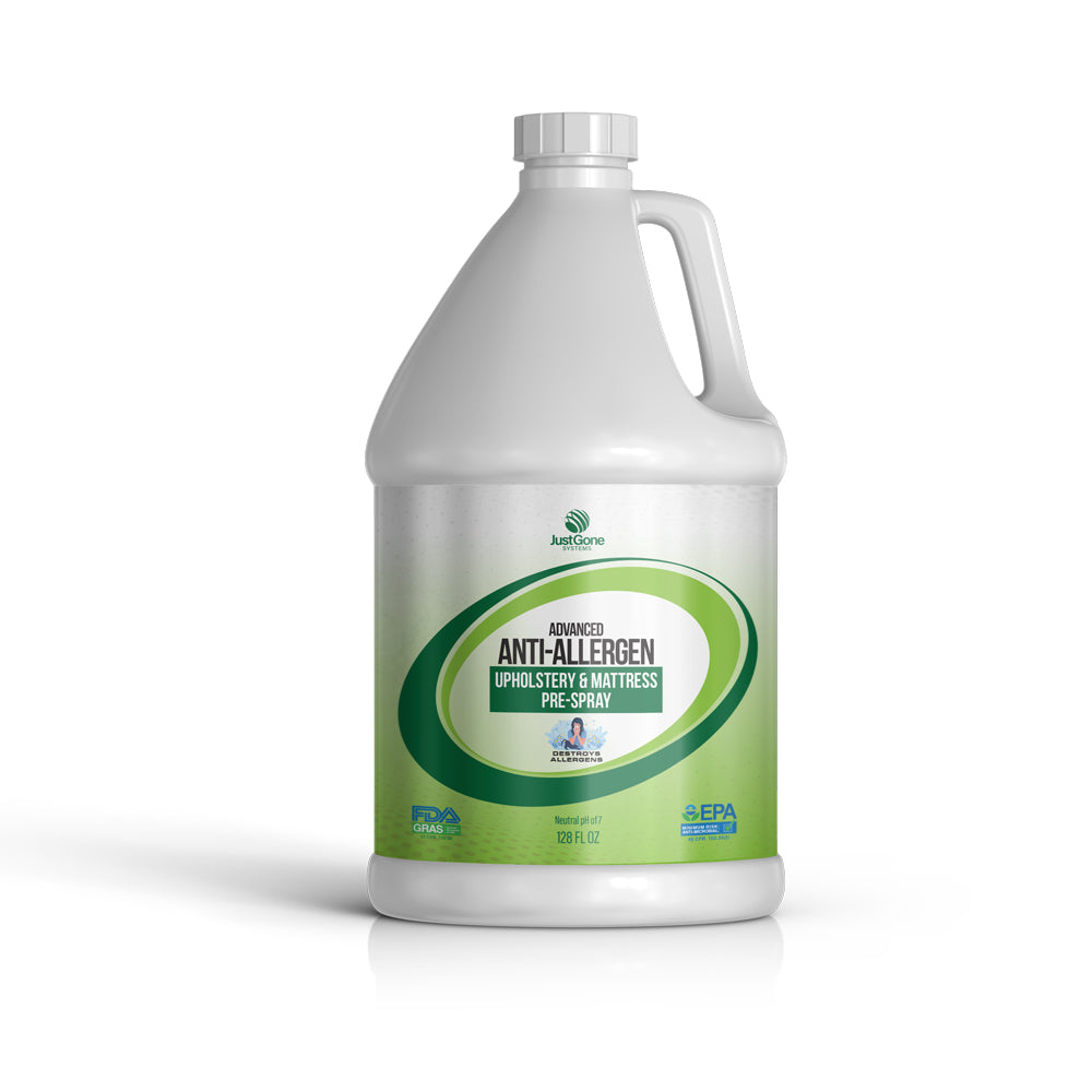 Hypoallergenic Upholstery Pre-Spray Neutral pH Mattress Fabric Safe Cleaner Chemical 1 Gallon,4 x 1 Gallon,16 x 1 Gallon,144 Gallons