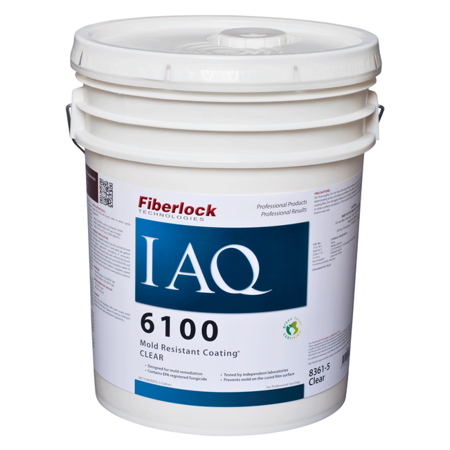 Fiberlock IAQ 6100, Mold Resistant Coating, Clear (5 gal) Misc
