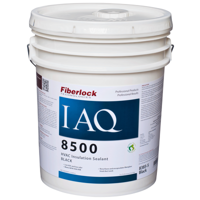 Fiberlock IAQ 8500 HVAC Insulation Coating, Black Sealer (5 gal) Misc