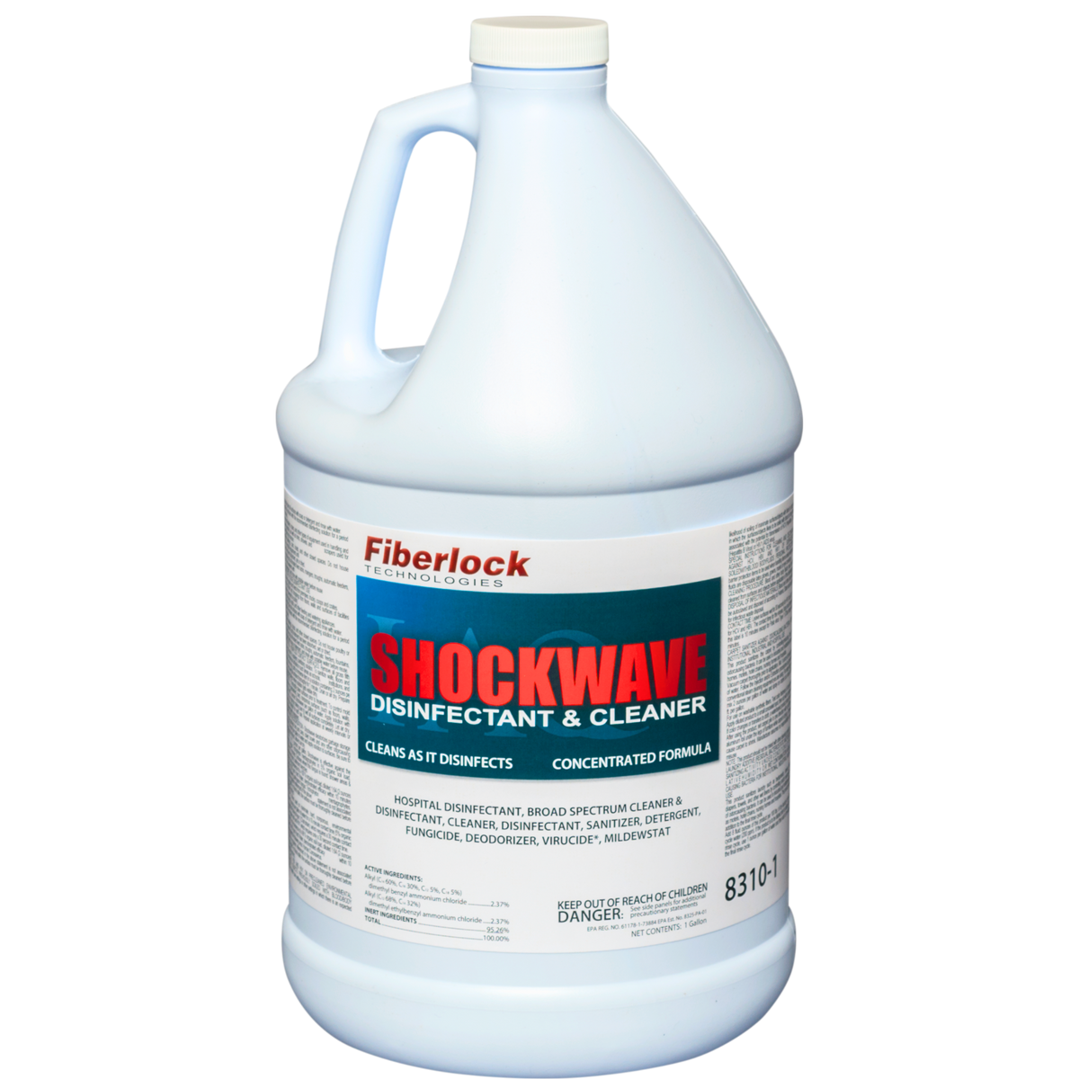 Fiberlock ShockWave Concentrated Disinfectant & Sanitizer Misc 1 gal,4 gal
