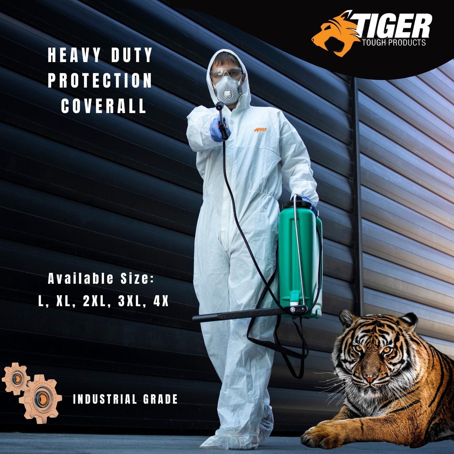 Heavy Duty All Purpose Coveralls. Engineered for Maximum Protection & Comfort. Size L - 4XL (25ct) Misc L,XL,2XL,3XL,4XL