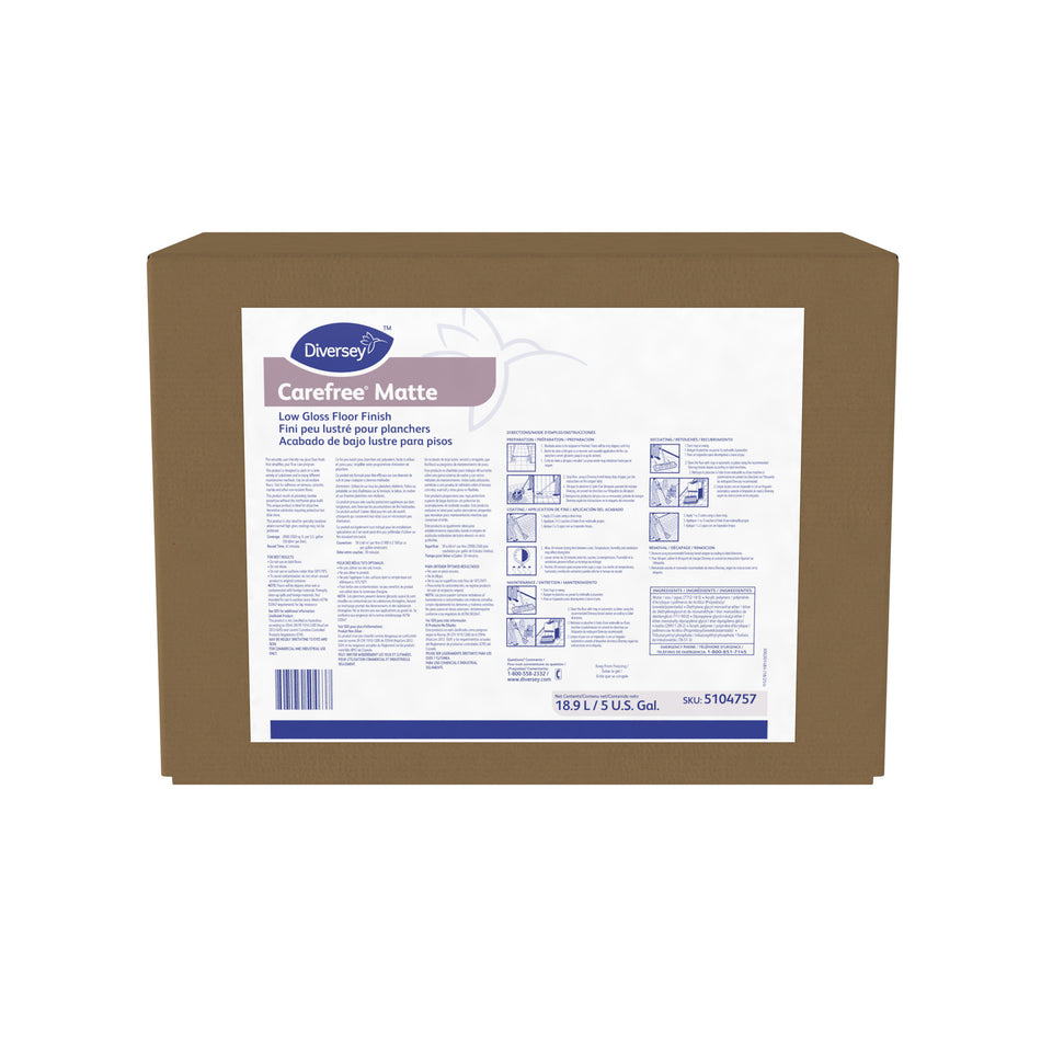 Diversey CareFree Matte Low Gloss Floor Finsish #5104757 - (5G)