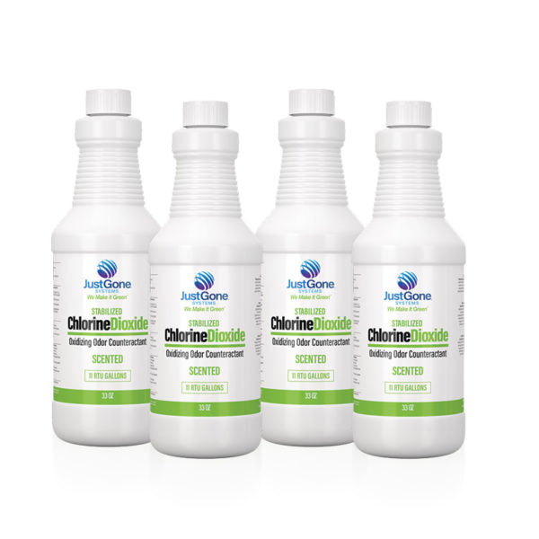 Just Gone® Liquid CLO2 Concentrate (4-Pack) Chemical Scented