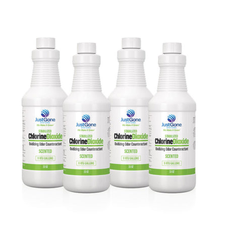 Just Gone® Liquid CLO2 Concentrate (4-Pack) Chemical Scented