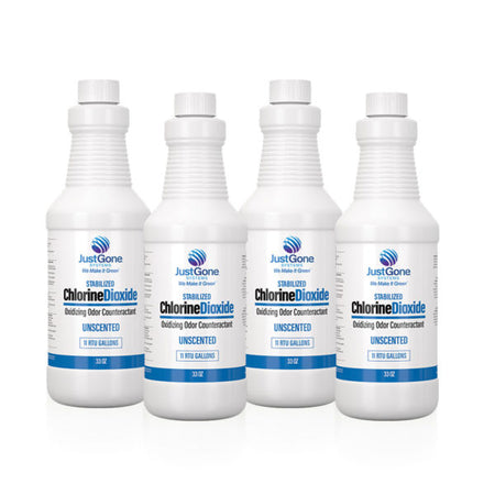 Just Gone® Liquid CLO2 Concentrate (4-Pack) Chemical Unscented