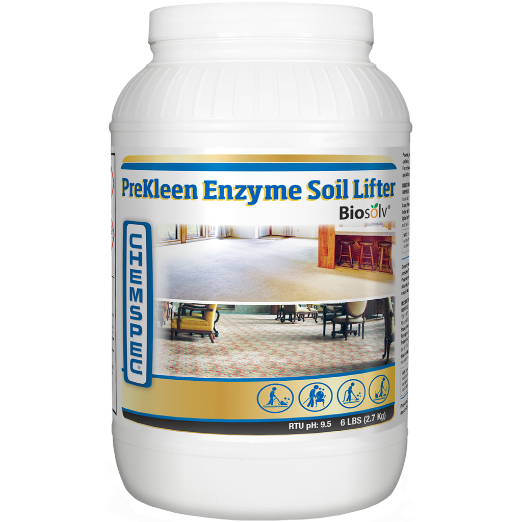 Chemspec Prekleen Enzyme Soil Lifter - Jar 6 lbs,Case 4 x 6 lbs