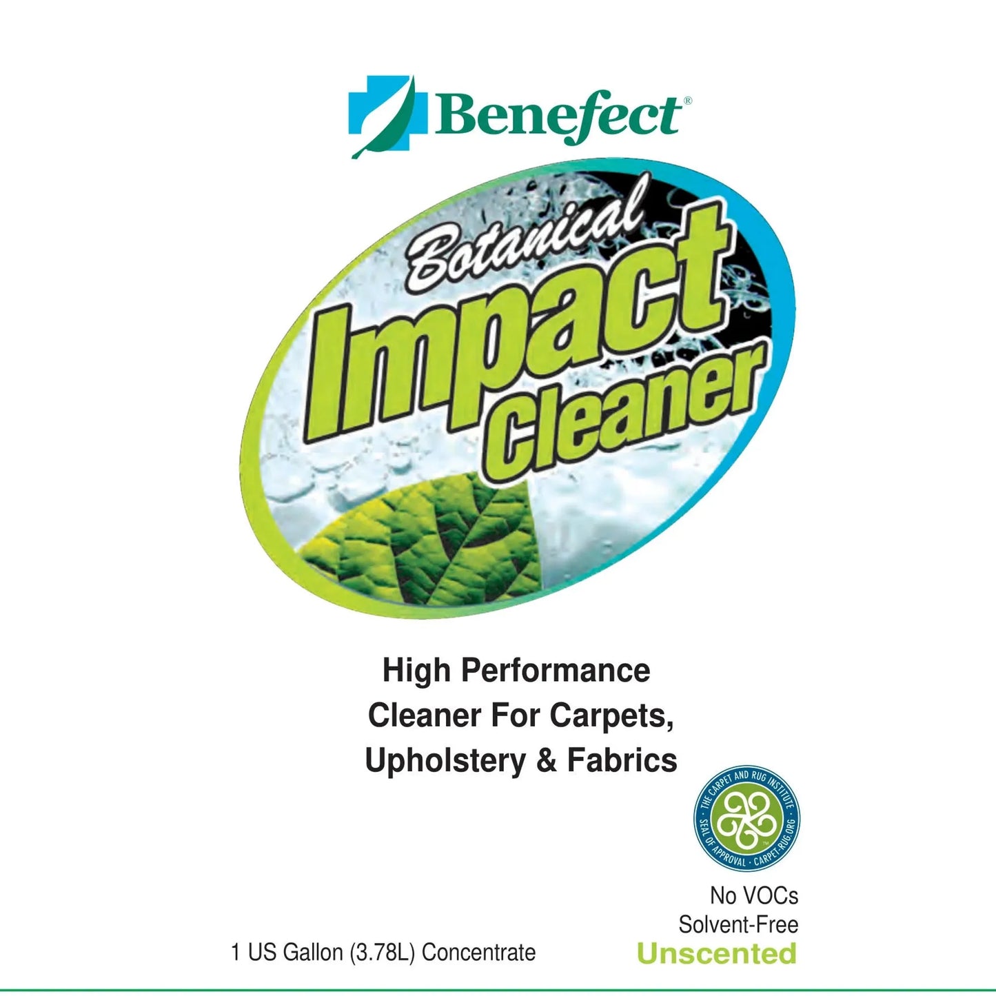 Benefect Impact Carpet & Fabric Cleaner Misc 1 gal,4 gal