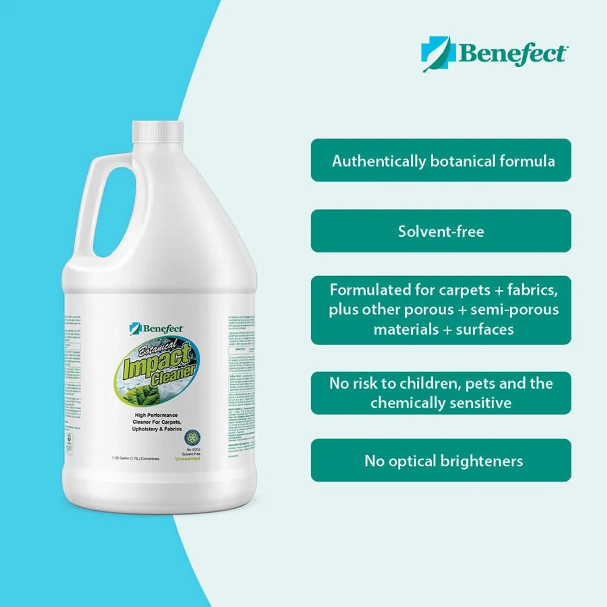 Benefect Impact Carpet & Fabric Cleaner Misc 1 gal,4 gal