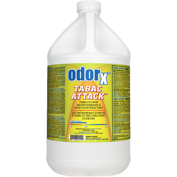 OdorX Tabac-Attack 1 gal,Case 4 x 1 gal