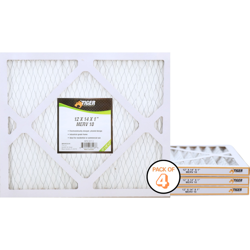 12 in. x 14 in. x 1 in. MERV 10 Pleated Filter Filter 4