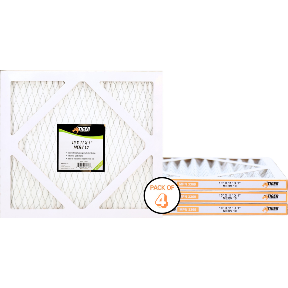10 in. x 11 in. x 1 in. MERV 10 Pleated Filter Filter 4