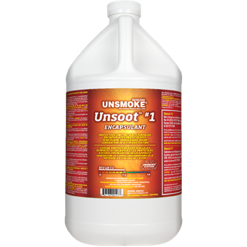 Unsmoke Unsoot #1 Encapsulant 1 gal,Case 4 x 1 gal